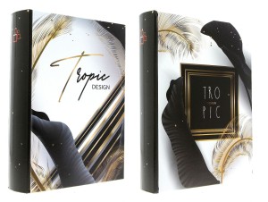 Album kieszeniowy szyty 10x15/300 B46300/2S BLACK LEAF