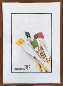 Ramka plastikowa 13x18  BB1318BR brązowa szkło