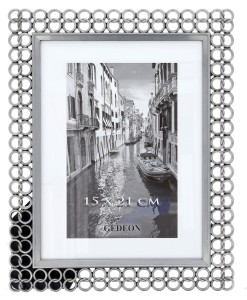 Ramka metalowa dekoracyjna 15x20cm RM1468S