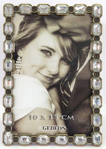 Ramka metalowa dekoracyjna 10x15cm RM1846G