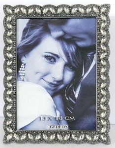 Ramka metalowa dekoracyjna 13x18cm RM2157S