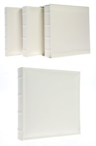Albumy kieszeniowe szyte w pudełku prezentowym 10x15/200 x 3  KD46200 WHITE BOX3