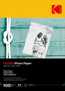 Papier fotograficzny matowy Kodak 120 g/m2/ A4 / 21x29,7cm / 100 szt /  740502