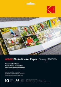 Papier fotograficzny samoprzylepny błyszczący Kodak 120 g/m2 / A6 / 10x15cm / 20 szt / 891337