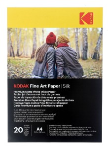 Papier fotograficzny Kodak Fine Art Paper Silky 260 g/m2 / A4 / 21x29,7cm / 20 szt / 891720