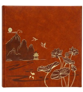 Album kieszeniowy szyty 10x15/200 KD46200 LOTUS POND BROWN