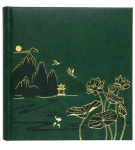 Album kieszeniowy szyty 10x15/200 KD46200 LOTUS POND GREEN