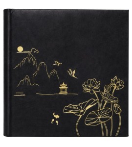 Album kieszeniowy szyty 10x15/200 KD46200 LOTUS POND BLACK