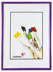 Ramka plastikowa 21x29,7  BB2130F fioletowa szkło